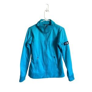 The North Face Women's Full Zip Up Blue Jacket With Pockets Size Medium Athletic